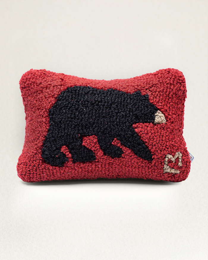 BEAR HOOKED SMALL LUMBAR PILLOW